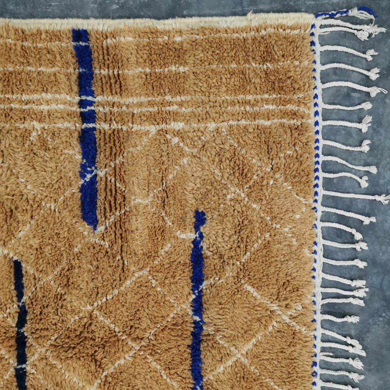 Moroccan Azilal Wool Rug Colorful Handmade Styling