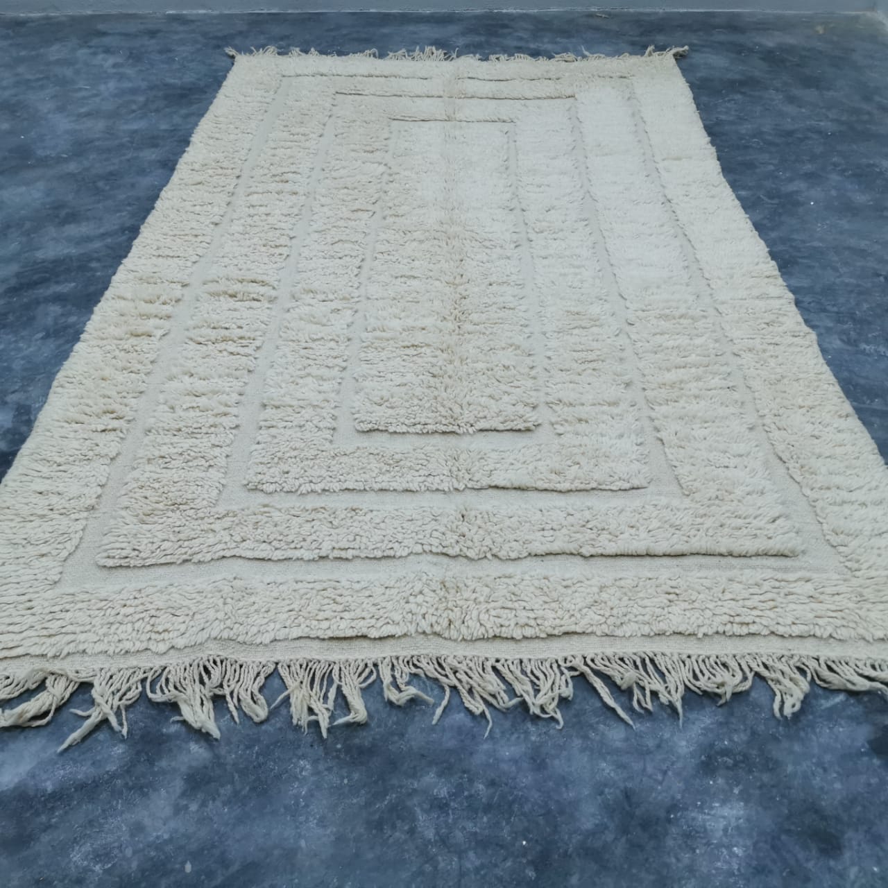 Classic Beni Ourain Style Wool Rug Timeless Elegance