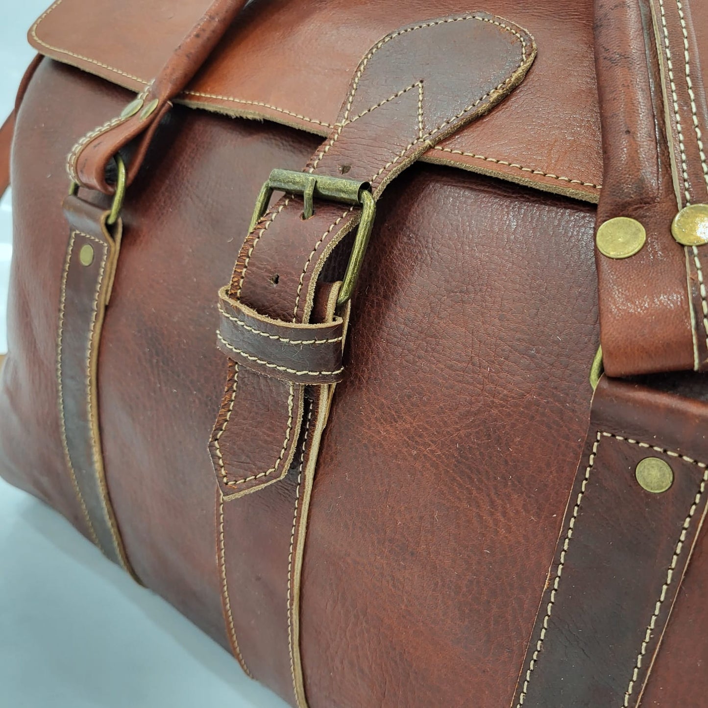 Experience Luxury in Every Detail Moroccan Leather Travel Bags for Men
